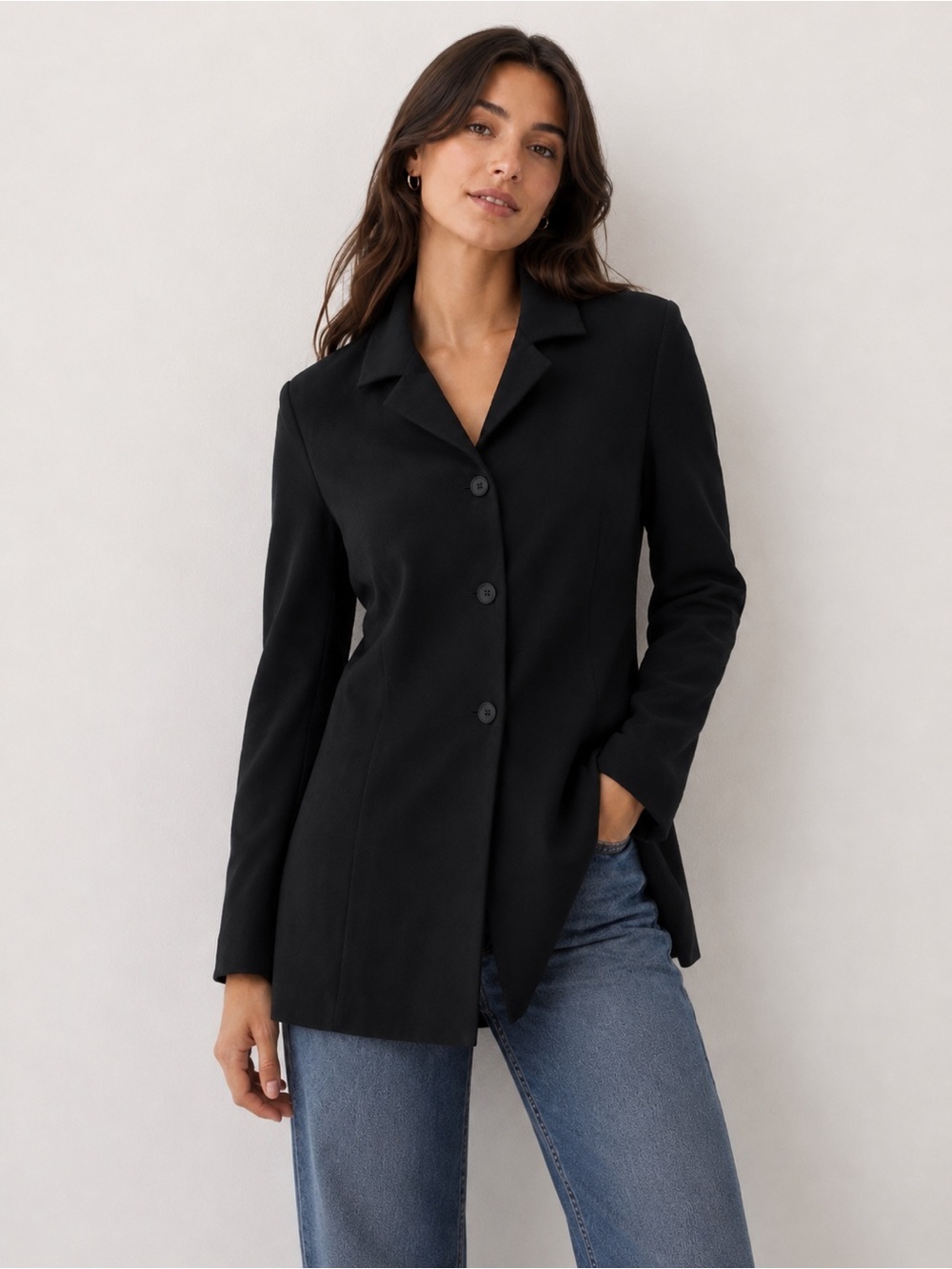 Zara women’s black blazer 6